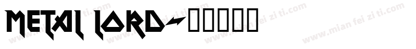 Metal Lord字体转换